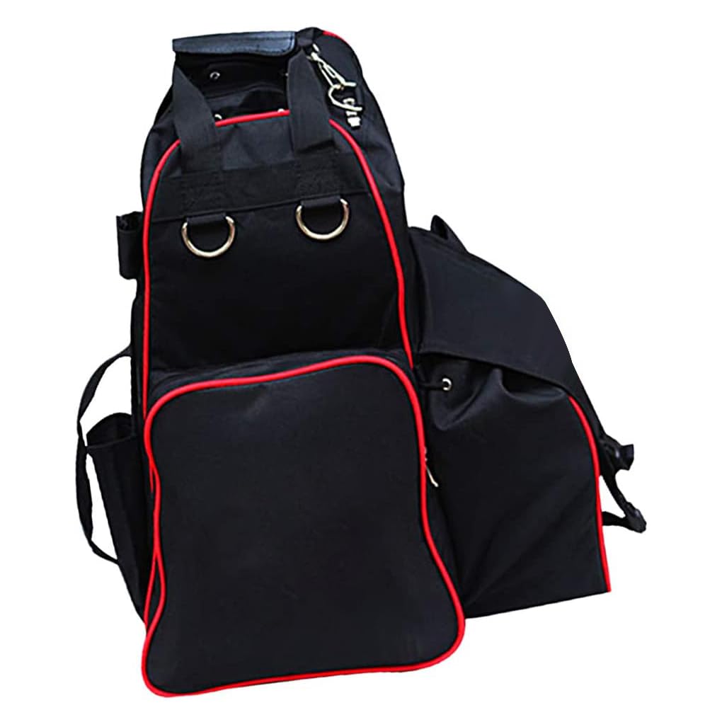 Zaino per equitazione Stivali Guanti Tessuto Oxford Borsa dal design ergonomico Grande capacità con multi tasca per lo sport