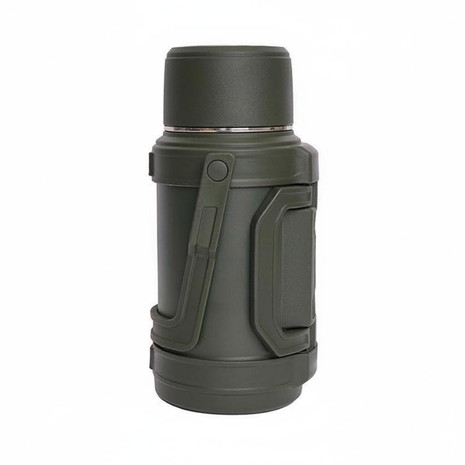 Outdoor Isolierflasche Wasserflasche Thermosflasche Trinkflasche mit Edelstahlkorpus Und Schraubdeckel für Langen Wärmeerhalt Und Kältehaltung für, Grün, 3.5 L