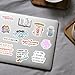 12 Pcs ADHD Stickers Pack, Funny Mental Health Vinyl Decals with Hyperfocus and Neurodivergent Quotes for Laptops, Water Bottles, Journals, Scrapbooking, and Therapy Gifts 3