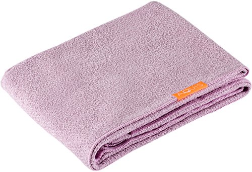 Aquis Long Hair Towel Lisse Luxe 19" X 52" - Desert Rose