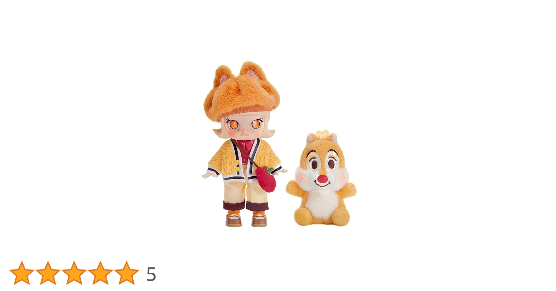 POP MART MOLLY チップ&デール アクションフィギュア セット Amazon | POP MART MOLLY チップ&デール デール PVC&ABS&