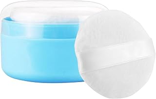 Contenedor de talco para bebé con soplo, portátil de polipropileno para el cuidado de la piel del bebé, estuche de polvo para después del baño, caja de almacenamiento vacía de talco, tarro dispensador