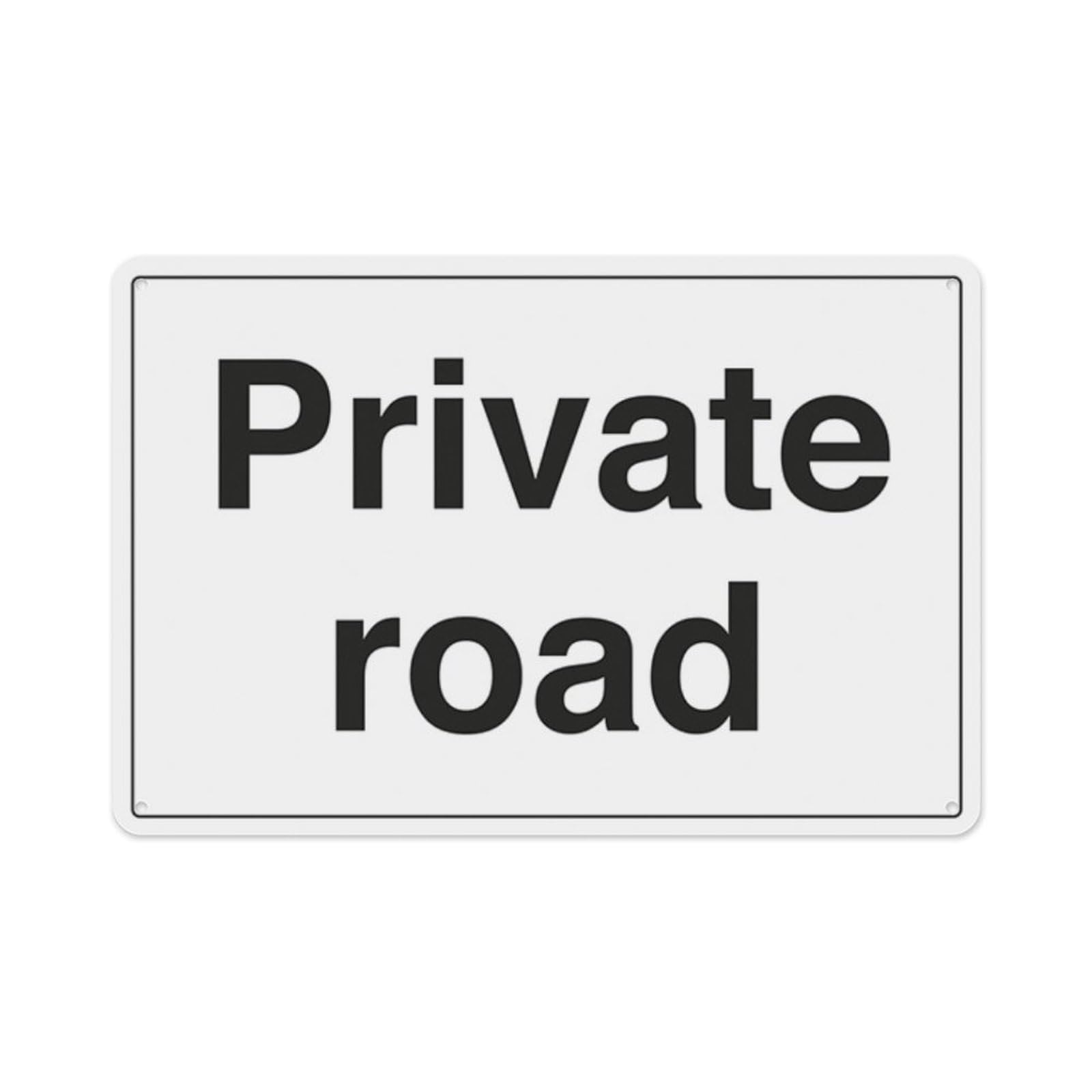 peiyeety Private Road Aluminum Tin Warning Signs For Home Outdoor Garden 8X12 Inches