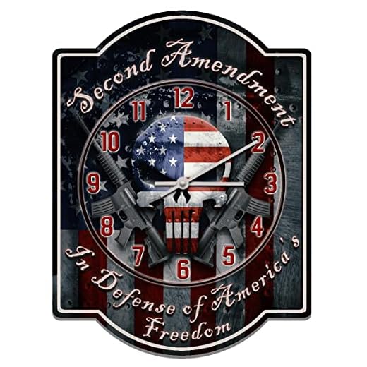 Second Amendment American Patriotic Wall Clock