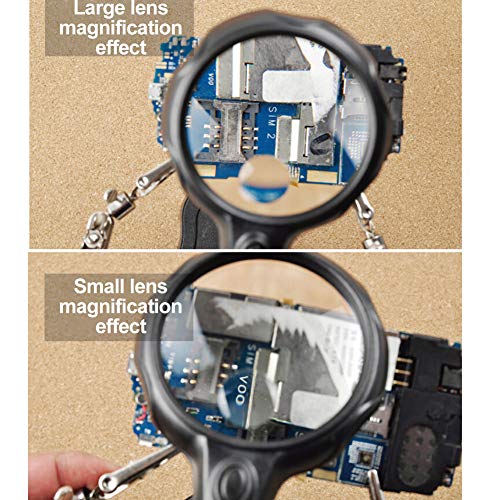 TOPofly LED Lente d'Ingrandimento 3.5X 12X Helping...