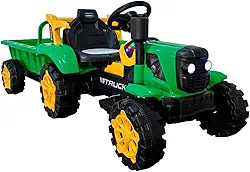Bang Toys Trator Elétrico com Caçamba 12v Recarregável Verde