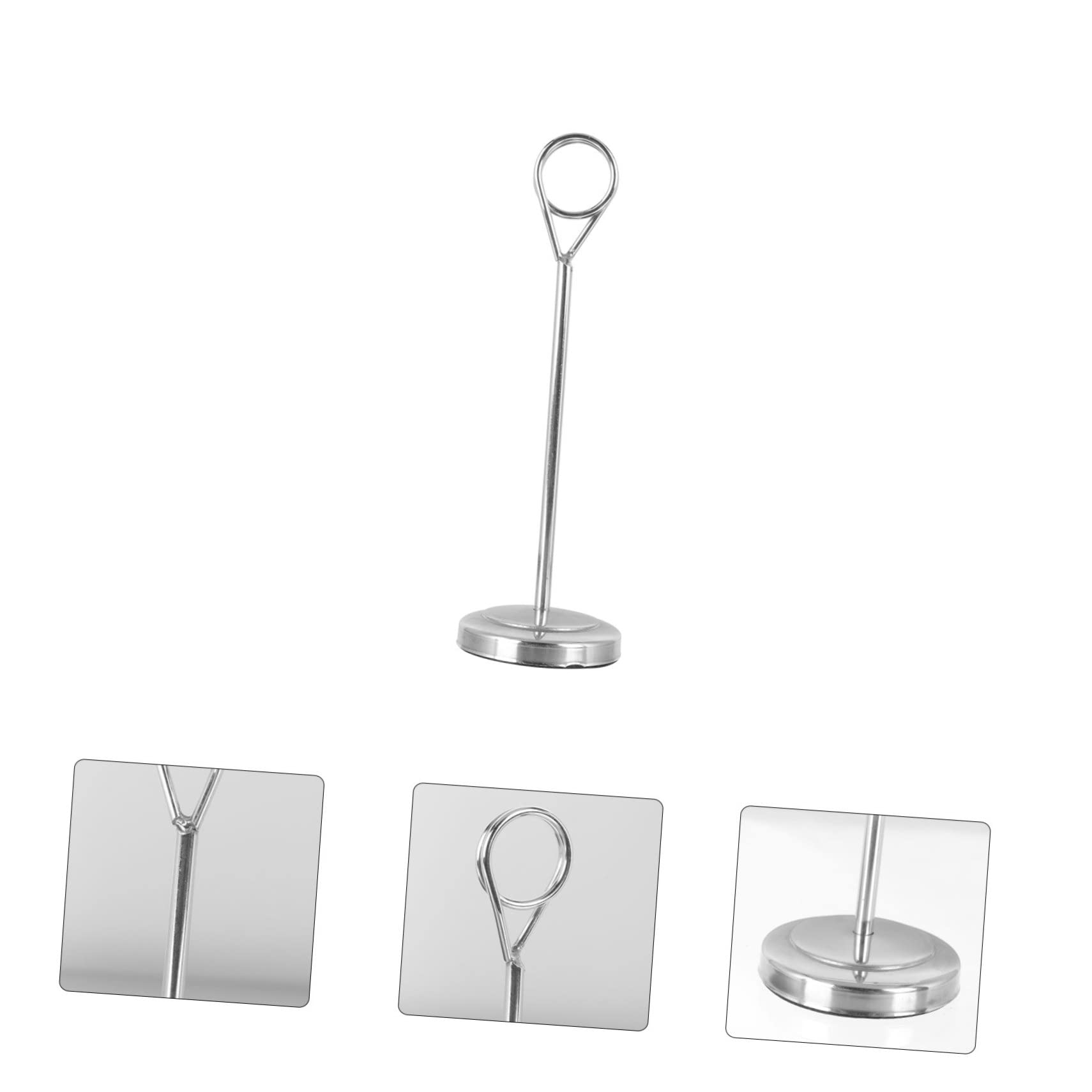 CAXUSD Table Number Holder Clips Dinner Stand Silver Menu Holders Groovy Party Sturdy Cards Rack