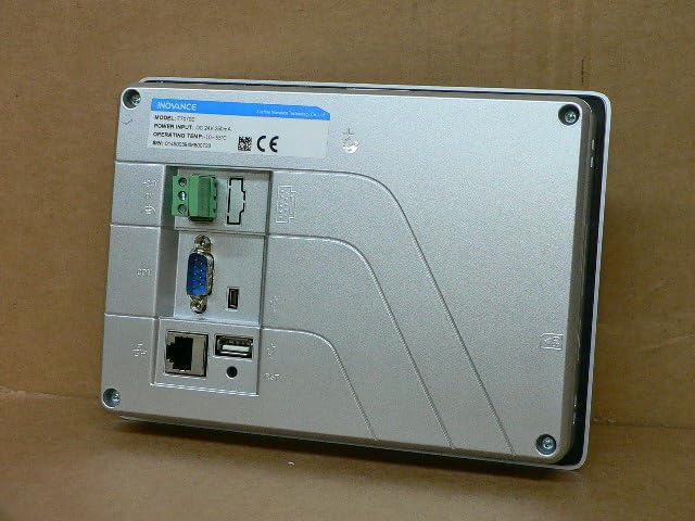 Rear view of the Inovance IT7070E Operator Interface Module showing various ports