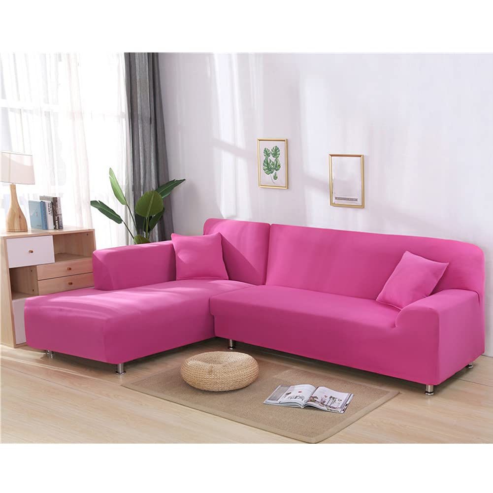 Set di coprisedili elasticizzati moderni per divani ad angolo a 2 e 3 posti, protezione universale in tessuto, elegante decorazione per la casa, lavabile in lavatrice