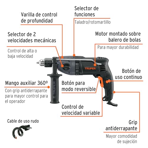 Roto Truper 1 2a7 25 truper roto 1 2a7 marca TRUPER (2)
