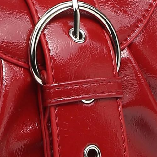 Image of Women's Y2K Purse Shoulder Bag Top Handle Handbag Small Punk Hobo Clutch Purses Bags Trendy Trendy Leather Buckle Punk Purses