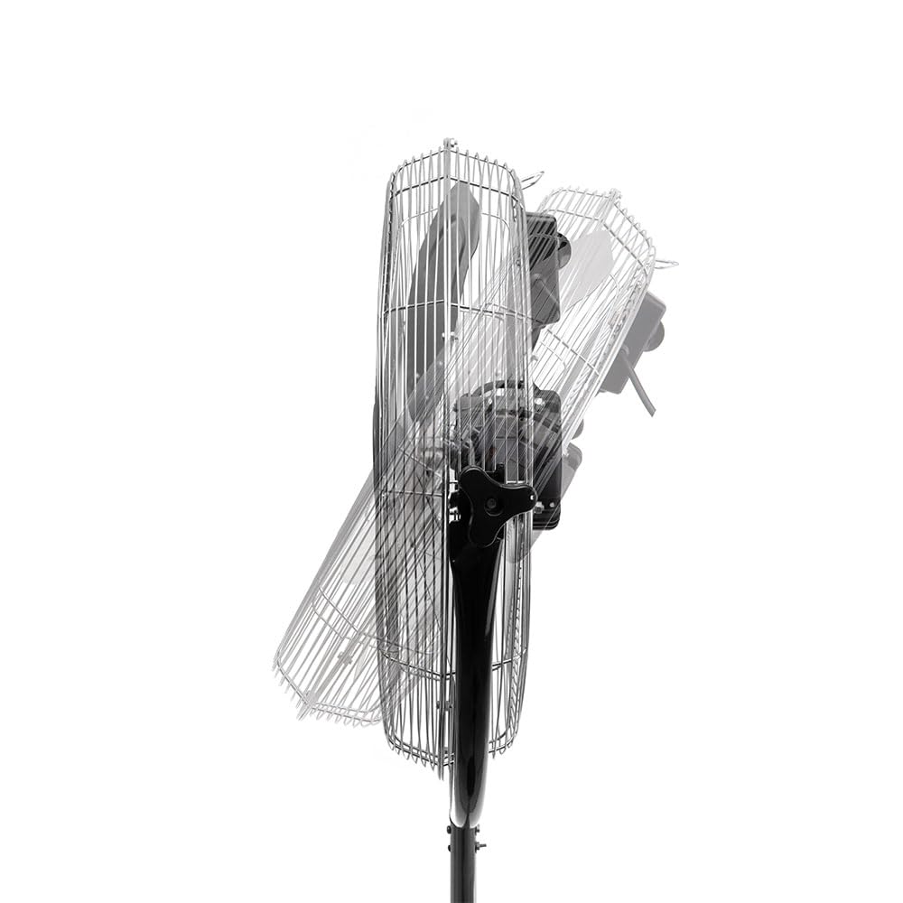 Orbegozo PWS 1846 – Ventilador industrial de pie, aspas metálicas, 3 velocidades de ventilación, 45 cm de diámetro y potencia de 135 W, Multicolor