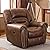 ANJ Electric Recliner Chair W/Breathable Bonded Leather, Classic Single Sofa Home Theater Recliner Seating W/USB Port from ANJ
