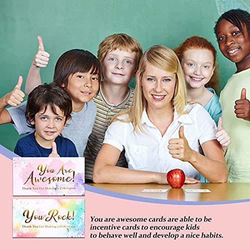 100 Pcs Appreciation Cards You Are Awesome Cards Positive Affirmations Cards Personalised Paper Nurse Appreciation Gifts Watercolor Thank You Postcards for Employee Doctor Teacher Baby Shower Wedding