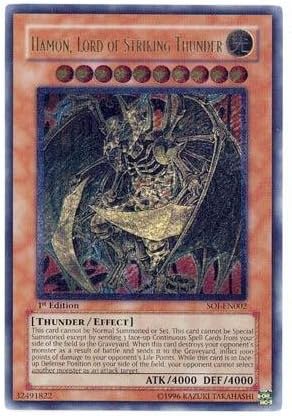 Yu-Gi-Oh! - Hamon, Lord of Striking Thunder (SOI-EN002) - Shadow of Infinity - 1st Edition - Ultimate Rare