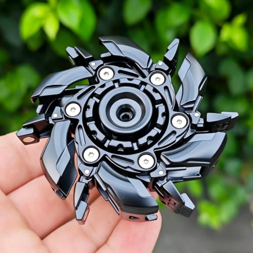 Image of T-Conceal EDC Fidget Sliders Open Armor Spinning TopFidget Toys Stress Relief for Adults Magnetic Metal (Black)