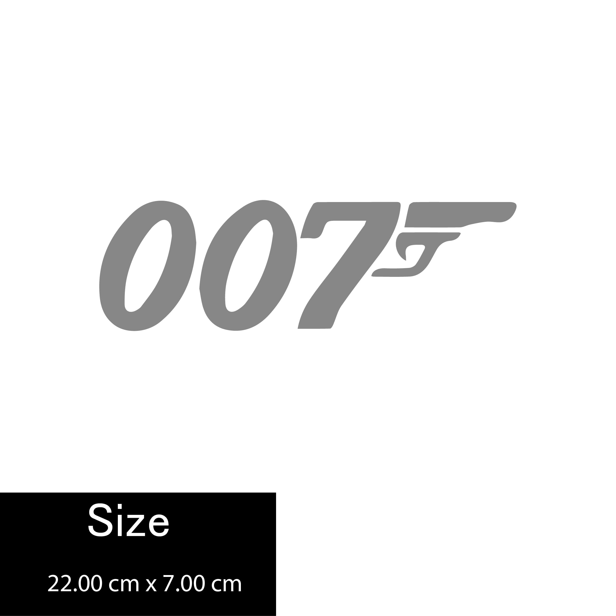 ISEE 360® JAMES BOND 007 Reflective Vinyl Decal Car Sticker for