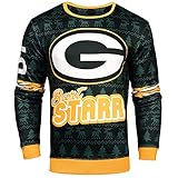 FOCO NFL Men's Retired Player Ugly Sweater, Greeen Bay Packers-Bart Starr, XX-Large