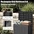 PatioZen 35 Gallon Outdoor Deck Box,Waterproof Resin Outdoor Storage Boxes, Outside Storage Lockable Container for Garden Tools,Indooor Cushions,Accessories (Black)