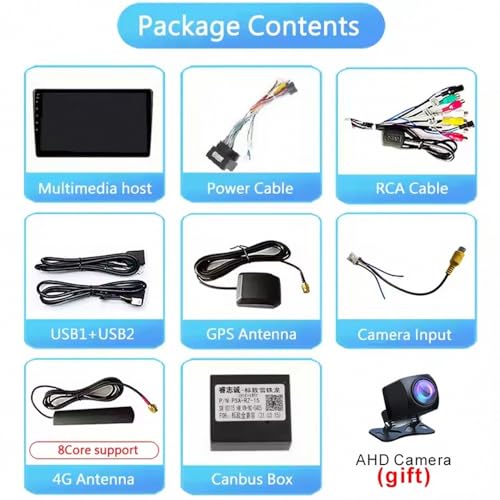 Radio coche 2 DIN con Carplay inalámbrico Mirror Link y Bluetooth para Citroen Berlingo 6