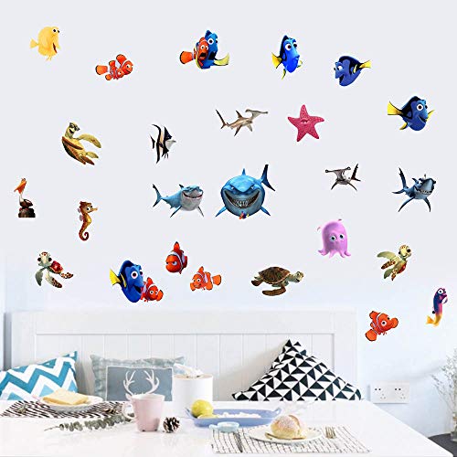 Finding Nemo Wall Sticker Children's Cartoon Bedroom Background Wall Decoration Self-Adhesive Wall Sticker PVC Finding Nemo Wall Sticker Children's Cartoon Bedroom Background Wall Decoration Self-Adhesive Wall Sticker PVC