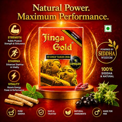 Image of Premium Siddha Capsules for Men| Supports Men's Sexual Wellness, Stamina, Power, Vitality & Confidence | Men's Wellness Capsules |Natural Herbal Formula|4 Capsule (Pack of 2)