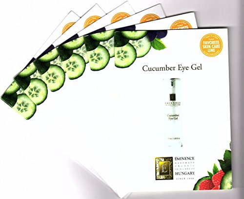 Cucumber Eye Gel Card Sample Set of 6 Travel Size