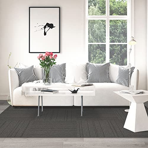 Image of Mohawk Basics 8 inch x 8 inch Carpet Tile Sample with EnviroStrand PET Fiber in Iron, (1 Sample)