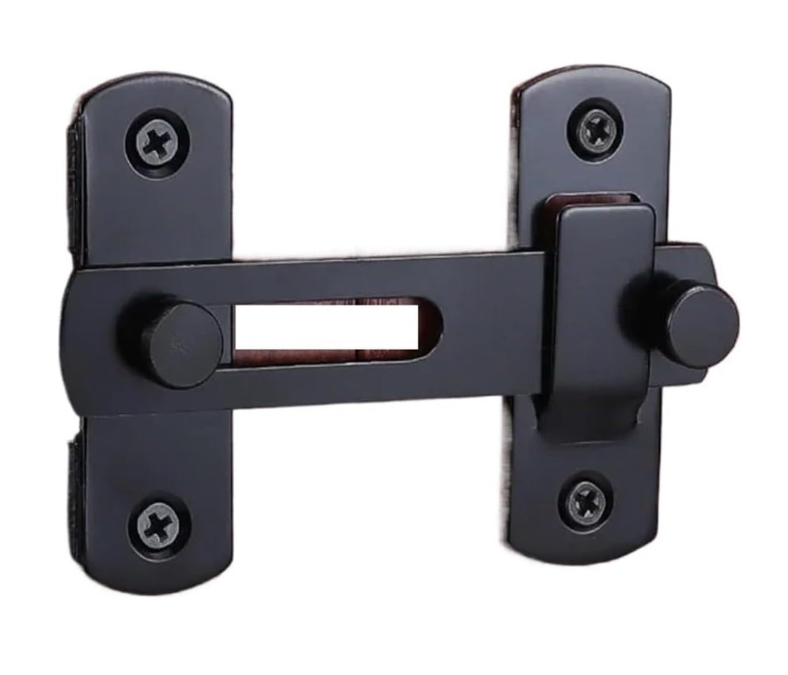BPABDEITR Flip Barn Door Lock for Sliding Gate Bolt, Black