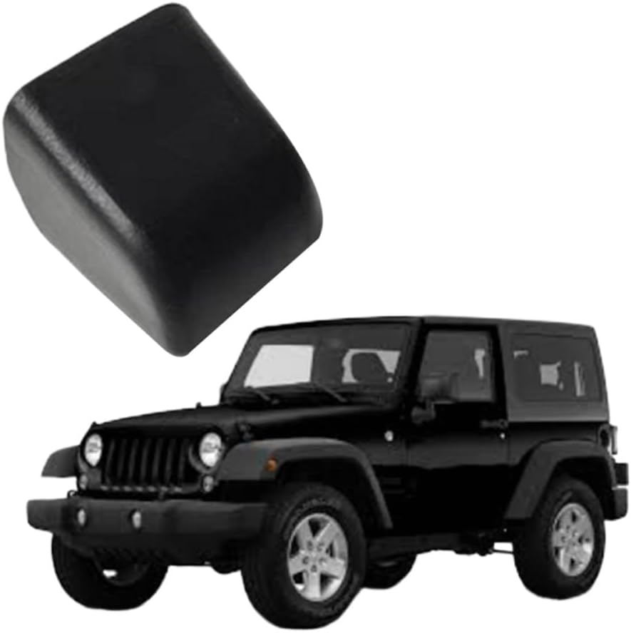 Car Armrest Box Right Side Lock Cover Center Console Button Handle Lid 68375214AA Compatible with 2014 2015 2016 2017