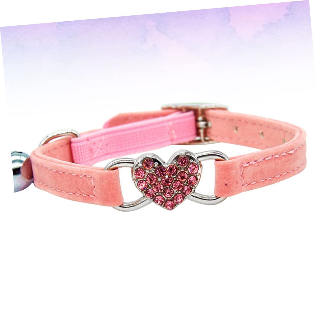 Beavorty Lot De 2 Colliers Élégants pour Chat avec Strass Et Clochette Réglables pour Chats Et Chatons