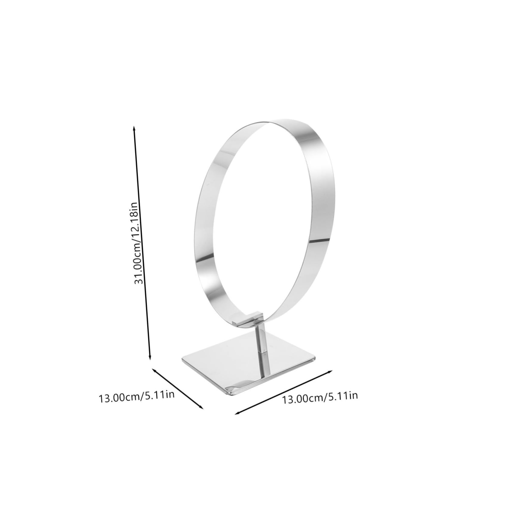 OKUMEYR Metal Belt Display Rack Stable Tabletop Stand for Waist Belts Stylish Countertop Organizer for Shopping Malls and Clothing Stores and Design