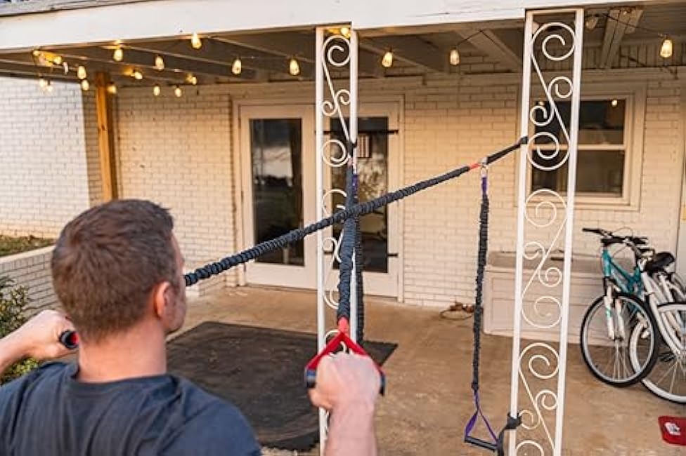 Crossover Symmetry Squat Rack Straps - Compatible with Crossover Cord Shoulder Resistance Bands