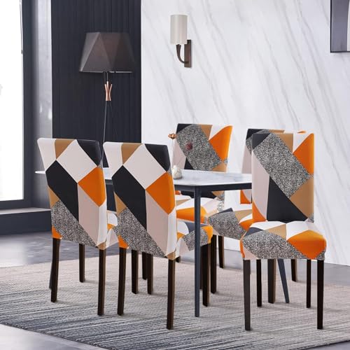 Image of P-PLUS INTERNATIONAL Office Chair Cover Dinning Chair Cover Seat Covers for Dining Chairs Rolling Chair Cover Computer Chair Cover Chair Cover 1 Piece Cover for Office Chair (Set of 1)