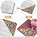 WIVICO 4 pcs Diamond Painting Bookmarks, DIY Diamond Art Kits for Adults, Book Corner - Protecting Bookmark Craft Supplies Kits for Book Lovers(Mandala)