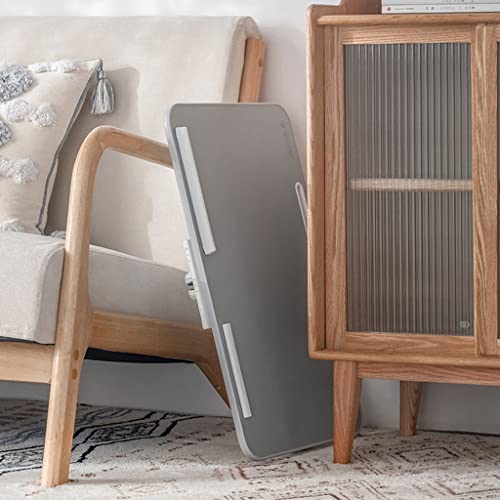 Soporte para computadora de cama plateado plegable y ajustable 4