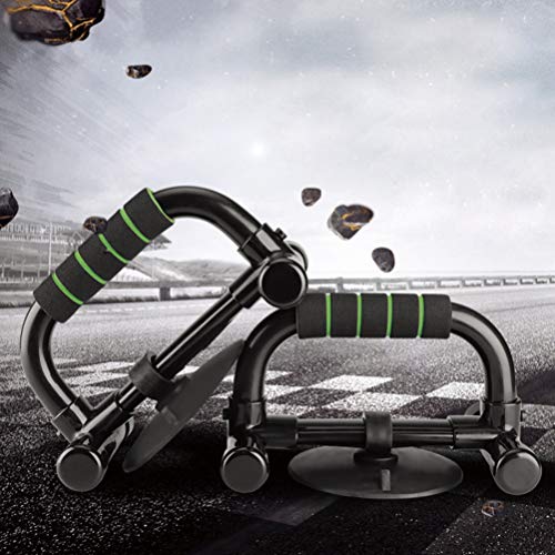 Wakauto 1 par de ventosas práticas e duráveis com suporte para flexão e suporte push-up com armação