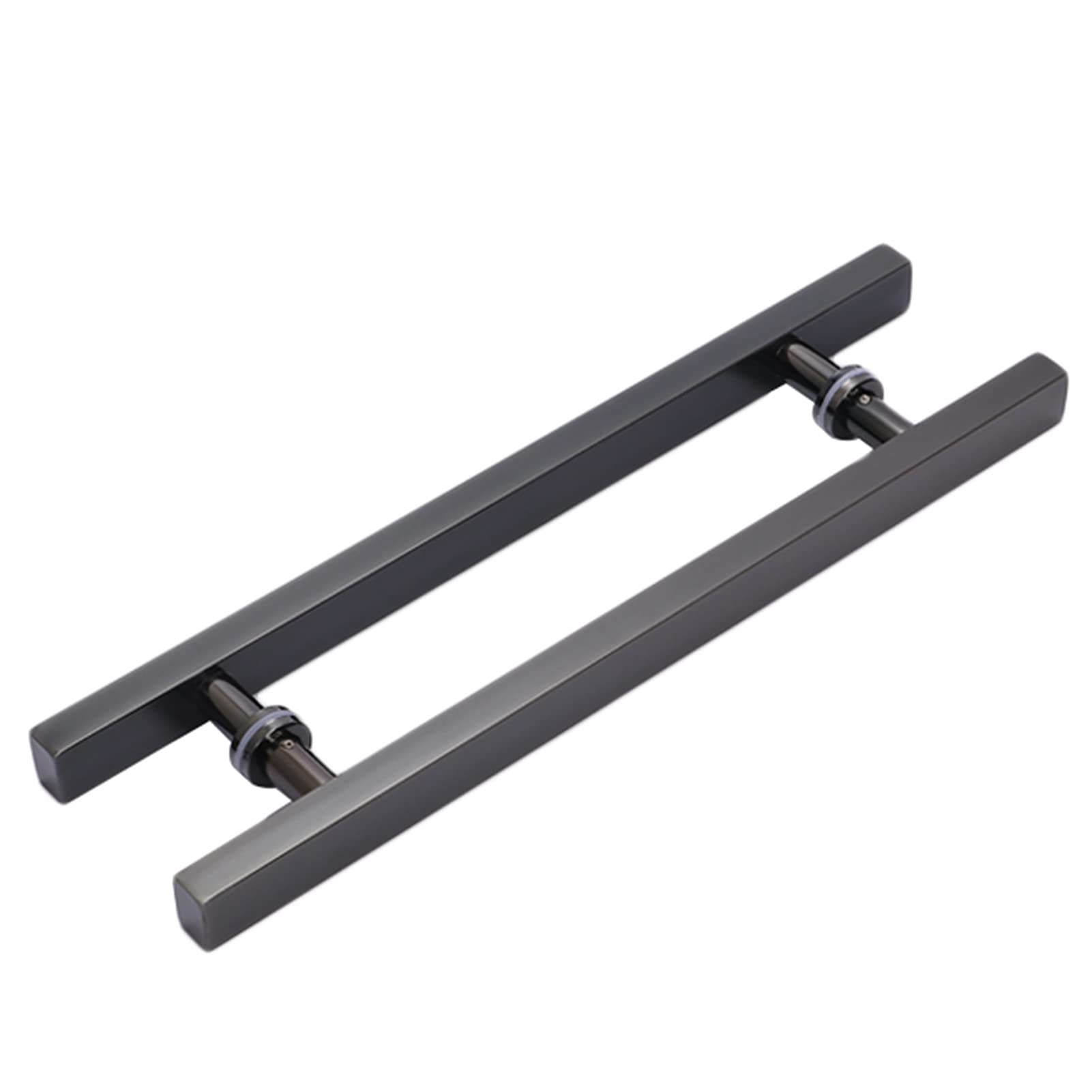 Poignée de porte en acier inoxydable au design carré plat pour quincaillerie luxueuse