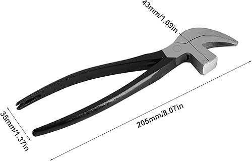Miniatura 3 de Alicates de zapatero de acero, Alicates de zapatero de artesanía en cuero, Alicates en forma de pico, Alicates con martillo, Herramienta de trabajo