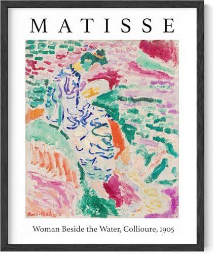 Y2K BOO Henri Matisse Woman Beside the Water Collioure 1905 UNFRAMED Wall Art Fauvism Figure 16x20 Inch Heavyweight Paper French Scenery Studio Decor