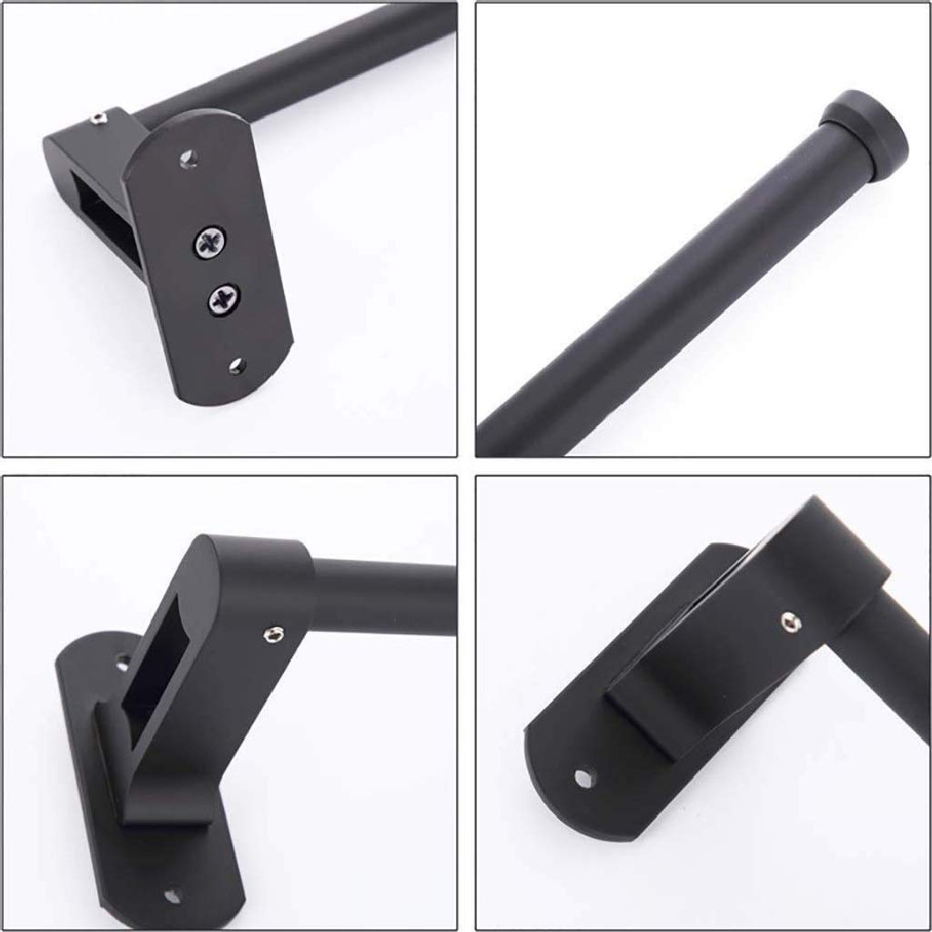 Metallo Carta igienica Holder- Nero Supporto di Carta igienica con Montaggio a Parete in Acciaio Inox Bagno Rust Proof igienici Supporto del Tessuto