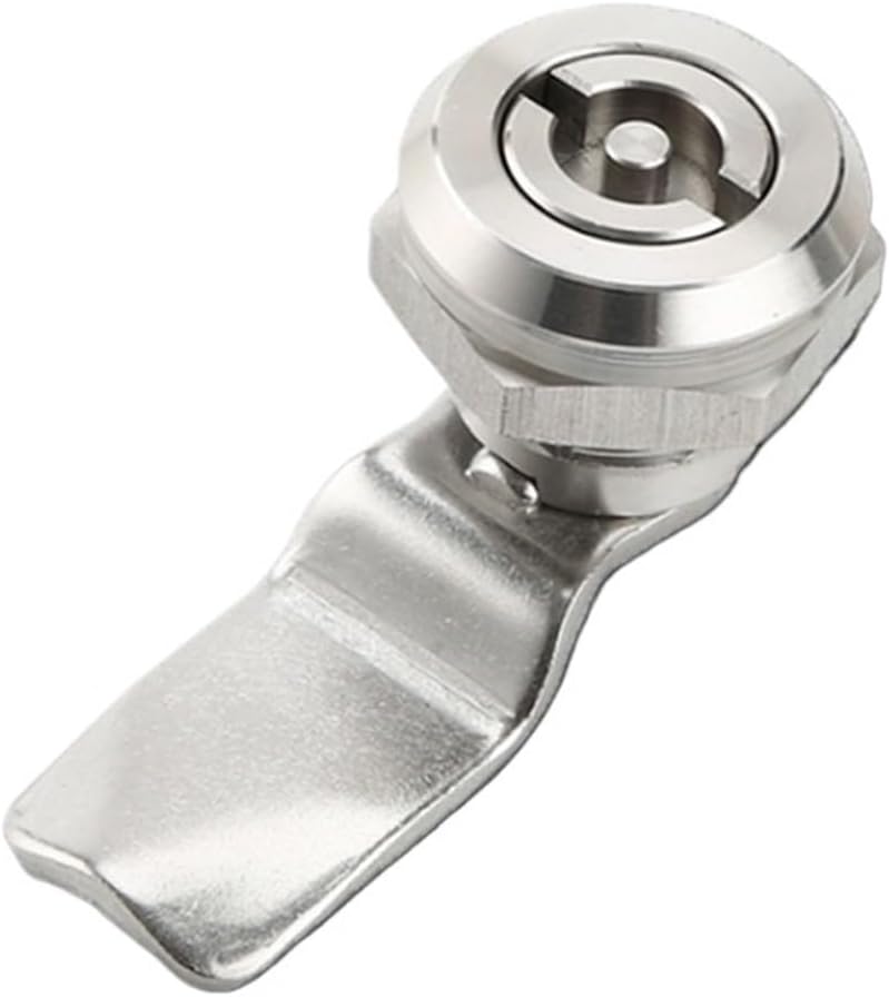 JK603 Stainless Steel Turn Tongue Lock Elevator Inner Hexagonal Triangle Lock core Chassis Cabinet Trash can Cylindrical Lock(Zinc Alloy Lock)
