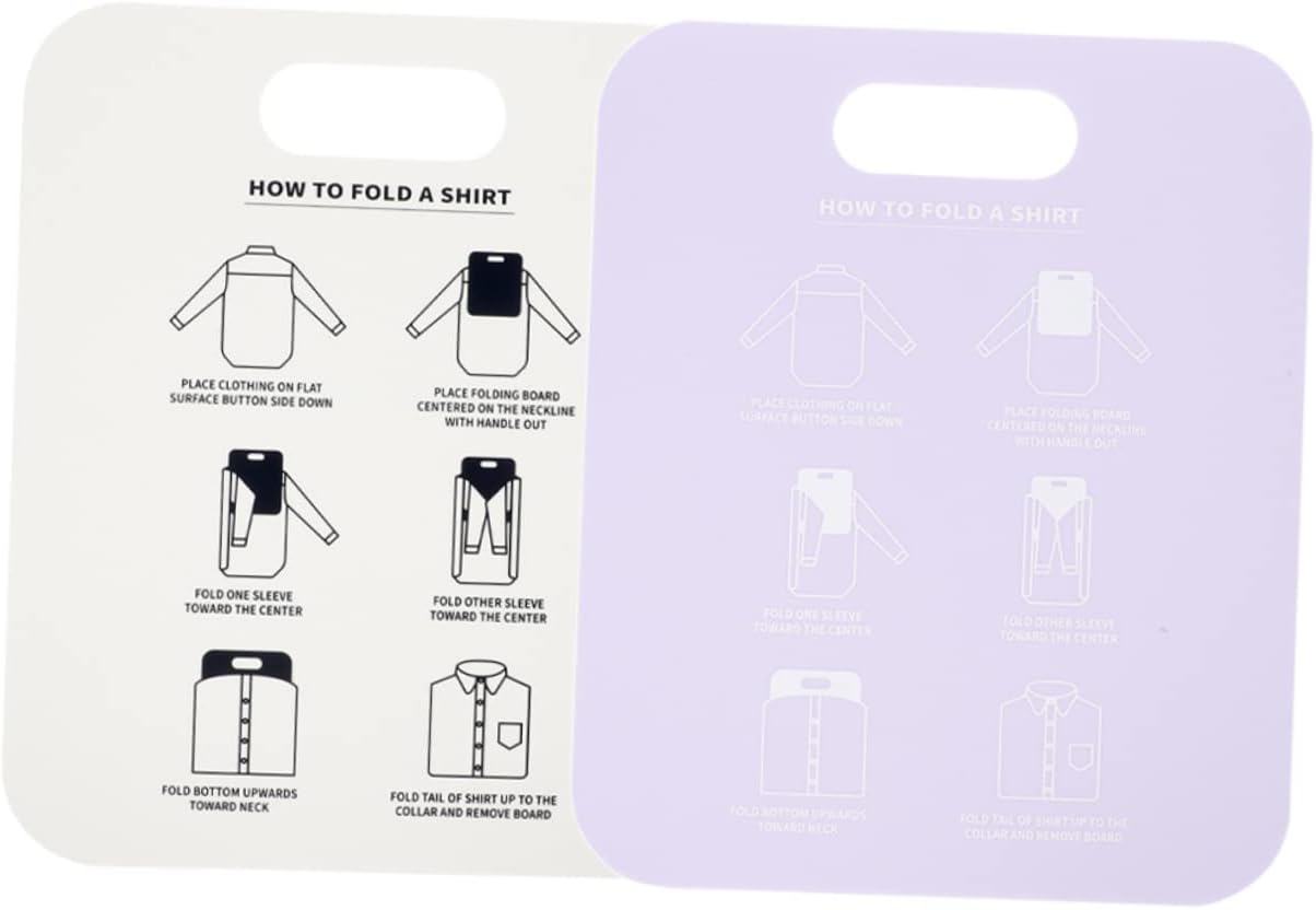 2pcs Professional Shirt Folding Board T-Shirt Organizer Easy Fast Clothes Folder Folding Board Lining