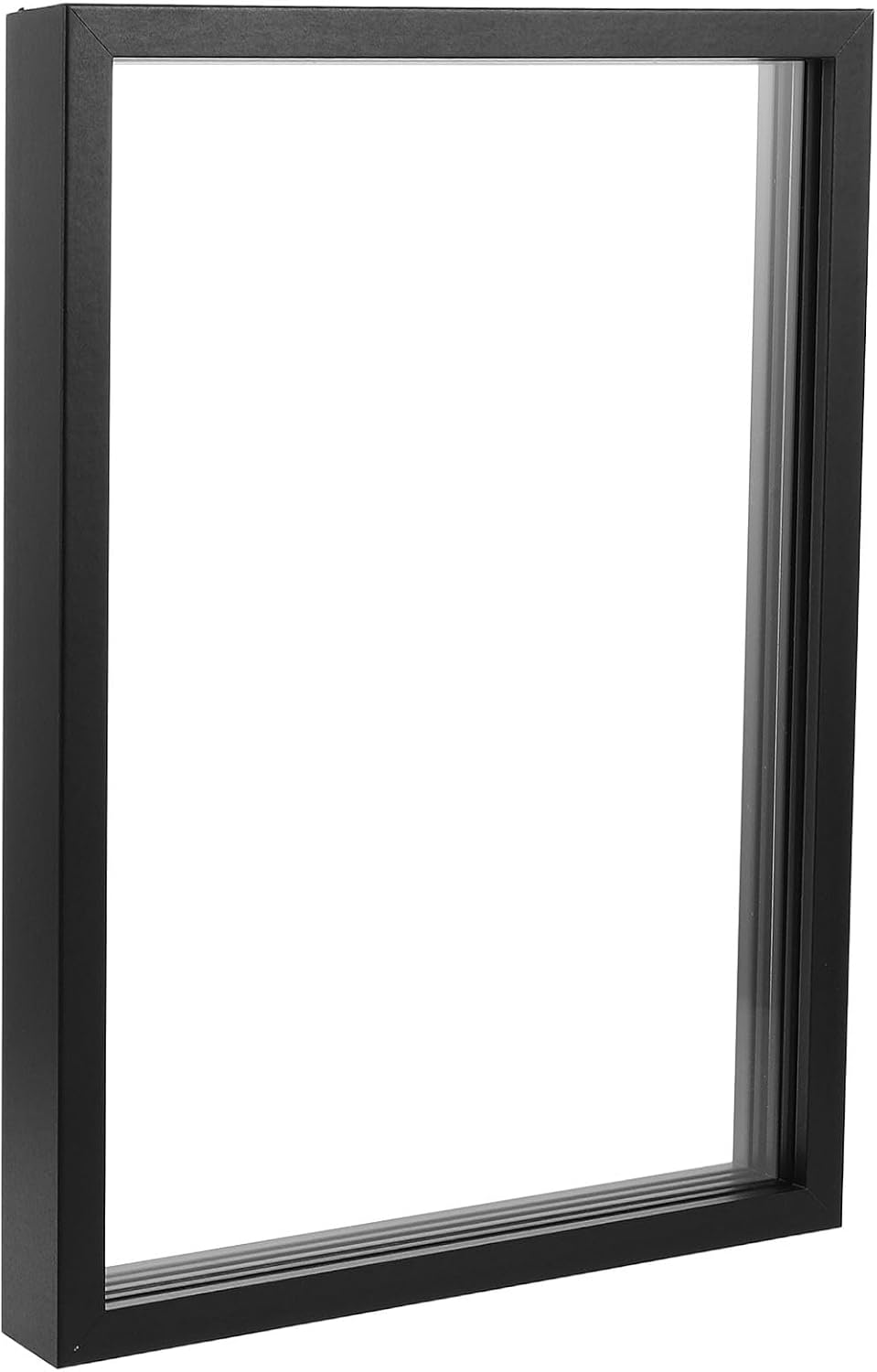 LUOZZY Black Wooden Frame DIY Handprint Art Keepsake for Family Baby Footprint Fingerprint Display Freestanding or Wall Hanging Decorations