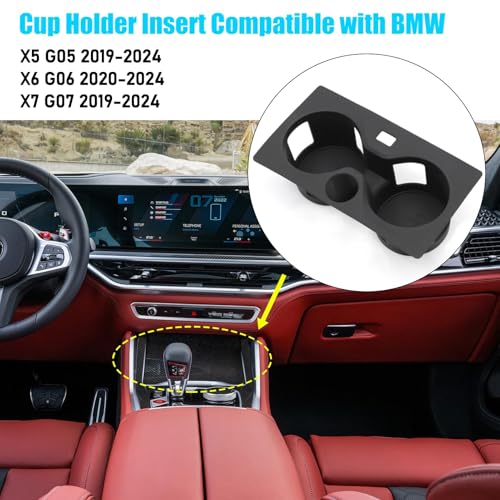 Inserto para portavasos compatible con BMW X5 X6 X7 miniatura 3