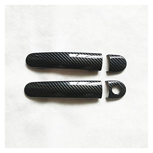 Per Audi TT 8J 8N Mk1 mk2. Decorel Adatto for Audi TT 8J 8N MK1 MK2 RS. Accessori Accessori Maniglia for la Porta Maniglie Trim Cover Fibra di plastica Imitazione in Fibra di Carbonio (Color : 2DK-1)