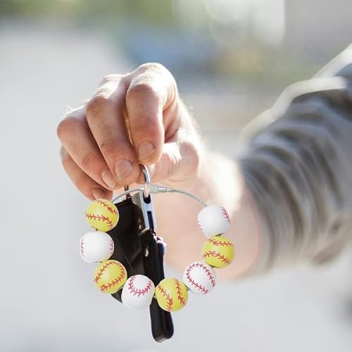 Baseball Softball Bogg Bag Charms for Girl Beach Bag Sports Beads Accessories for Purse Wallet Bogg Bag Baseball and Softball Charms for Women Softball Baseball Player Lover Sports Charm