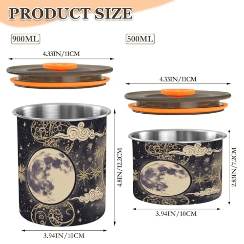 Contenedor Hermético de Acero Inoxidable para Café 17oz miniatura 2