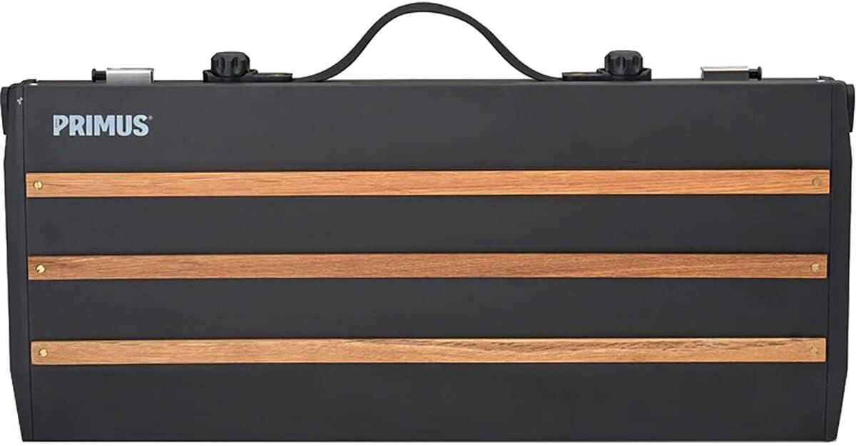 Primus Alika Compact, Portable 2-Burner Camping Stove, Perfect for Overlanding and Camping, Removable Lid for Larger Pots, Piezo Ignition for Easy Start