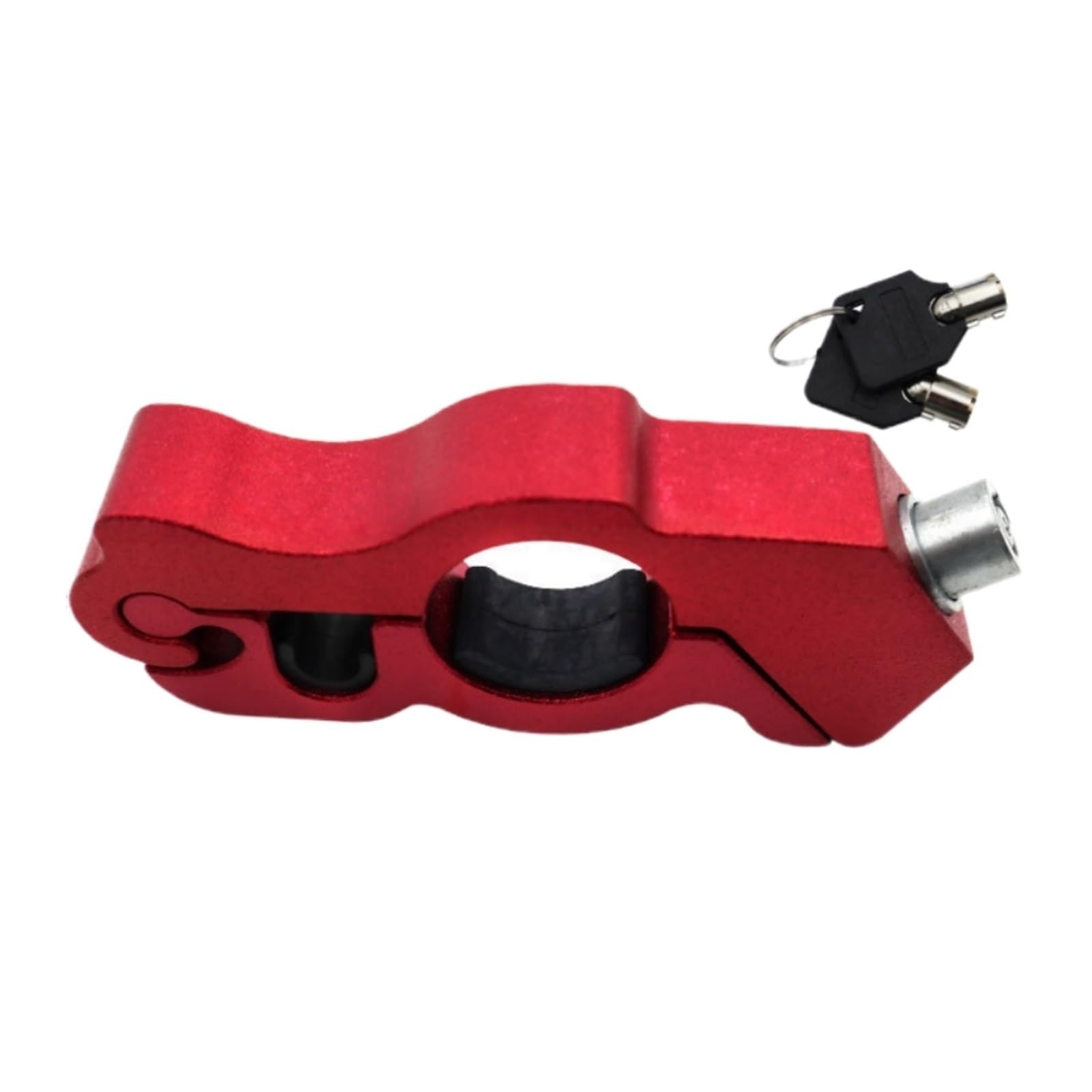 Poayuewr Red Handlebar Lock,Brake Throttle Lock Motorbike Universal Handlebar Lock Scooter Rider Car Anti-Theft Portable Handle Brake